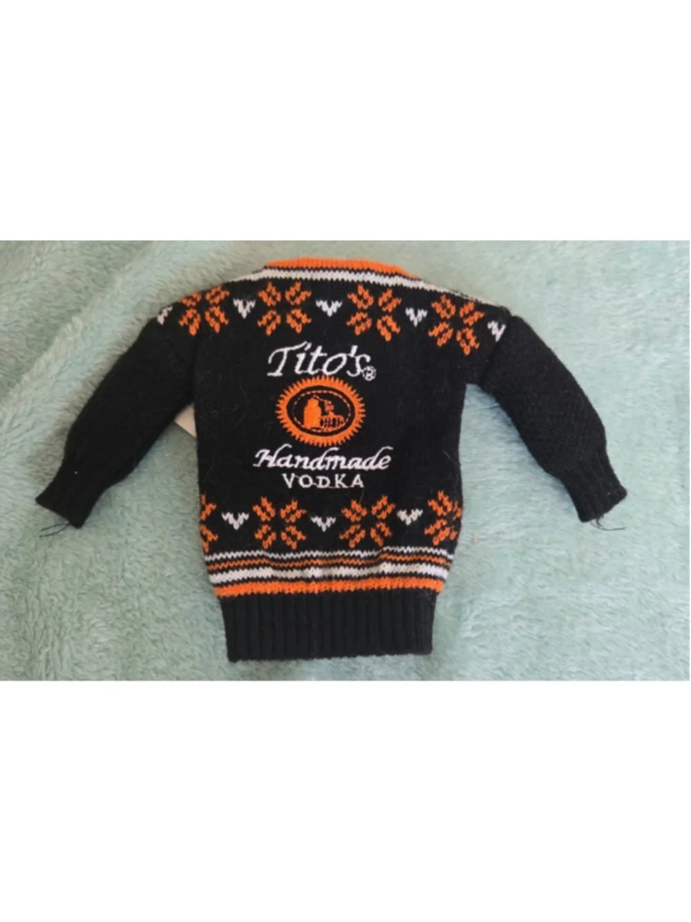 2017 Tito’s Handmade Vodka Bottle Sweater Cozy NWT